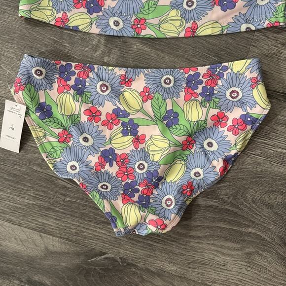 NWT GAP Girls' Floral Rashguard Swim Set - Size 10 - Picture 6 of 9